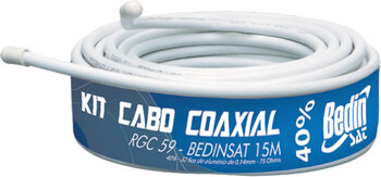 KIT CABO COAXIAL 40% 15m BEDINSAT